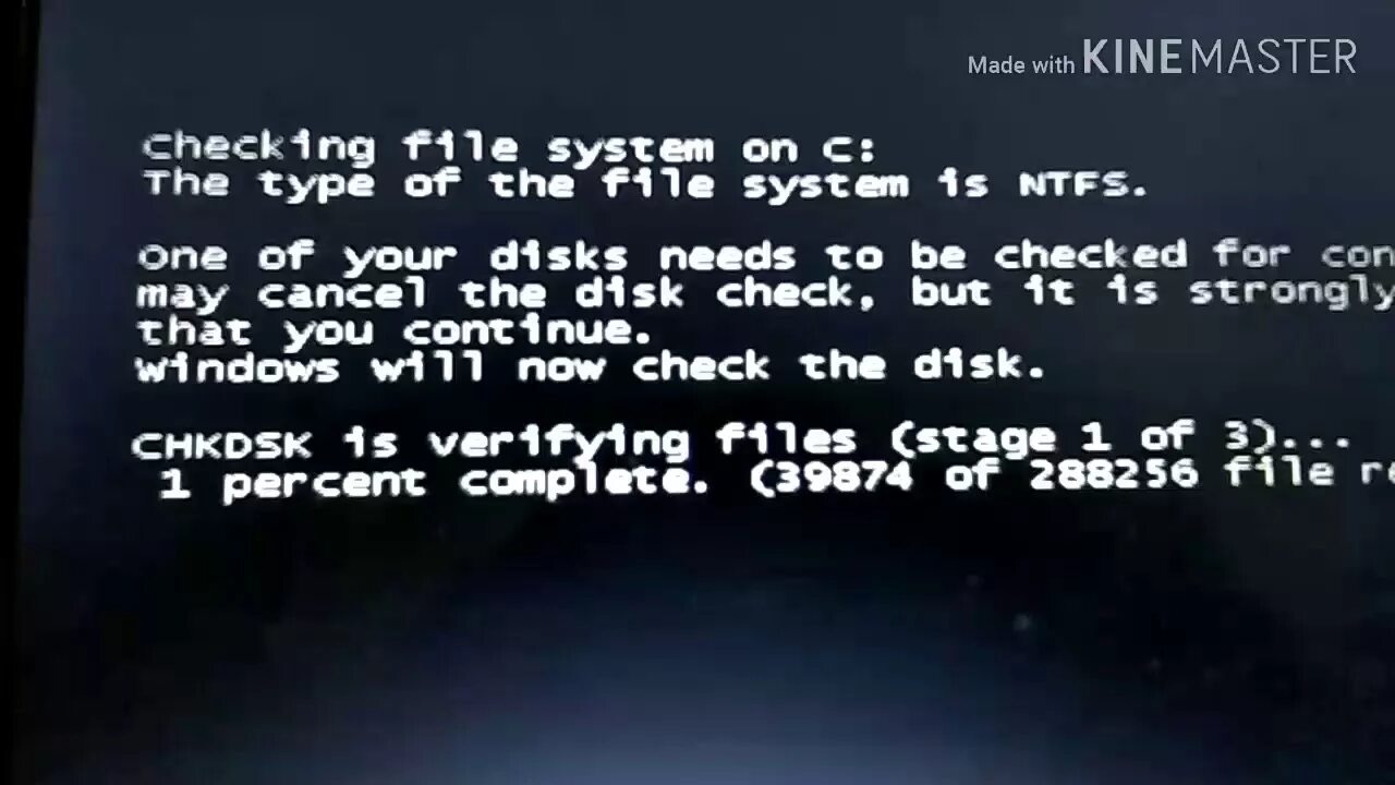 One of your disks needs