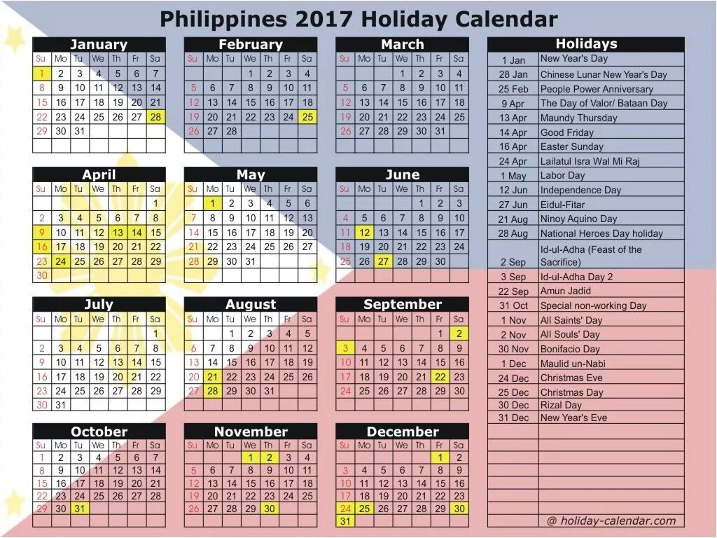 Филиппинский календарь. Holiday Calendar. Philippines National Holidays Calendar. May Holidays Calendar. Календари праздники 2017