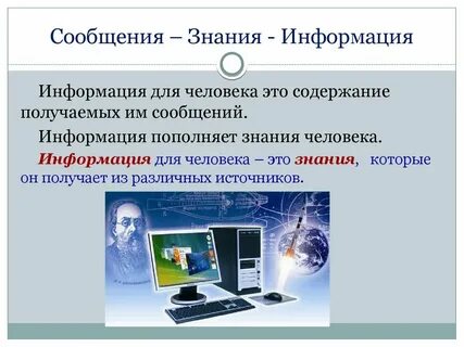 Презентация сообщение информация