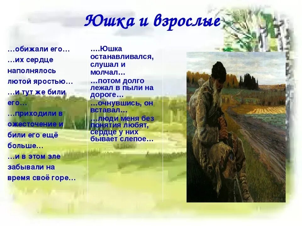 Как сложилась судьба юшки. А П Платонов юшка. Юшка Платонова. Портрет юшки. Рассказ юшка Платонов.