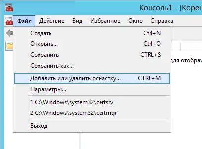 Информация сертификат сервера. Информация сертификат сервера