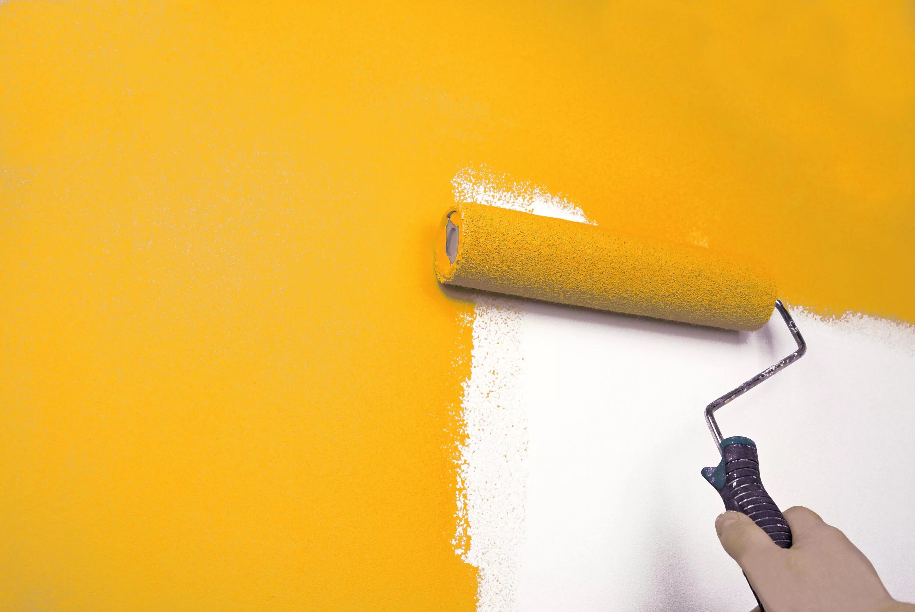 Ремонт покраска обоев. Покраска стен. Покрашенные стены. Водоэмульсионная краска для стен. Валик для краски.