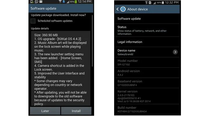 Обновить андроид 4.4 2 на планшете. Samsung обновление по Android 4.4.2. График обновления Samsung до Android 13.