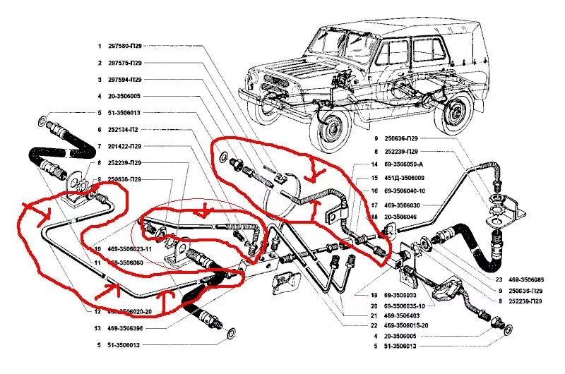 Трубки уаз 469. Тормозная система УАЗ Hunter схема. Тормозная система УАЗ 469 схема трубок. Схема тормозной системы УАЗ Патриот 2014 года. Тормозная система ГАЗ 3909.