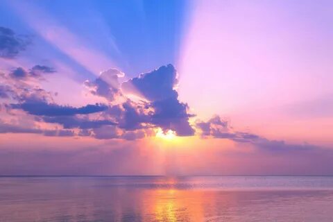Pink sun