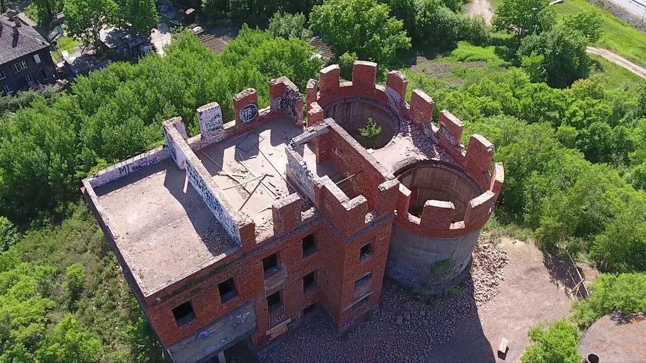Закат над Башней Инфиделя в Хабаровске