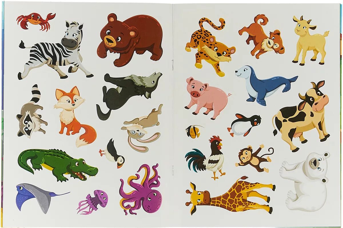 наклейки маленькие животные. животные (с наклейками)_. наклейки с животными для детей. маленькие наклейки. наклейки детские.