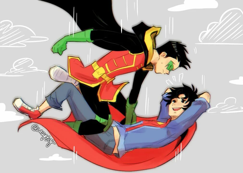 Son rule 34. Super sons Дэмиан Джон. Дэмиен Уэйн и Джон Кент suiton00. Suiton00 Супербой и Дэмиан. Робин и Супербой Yaoi.