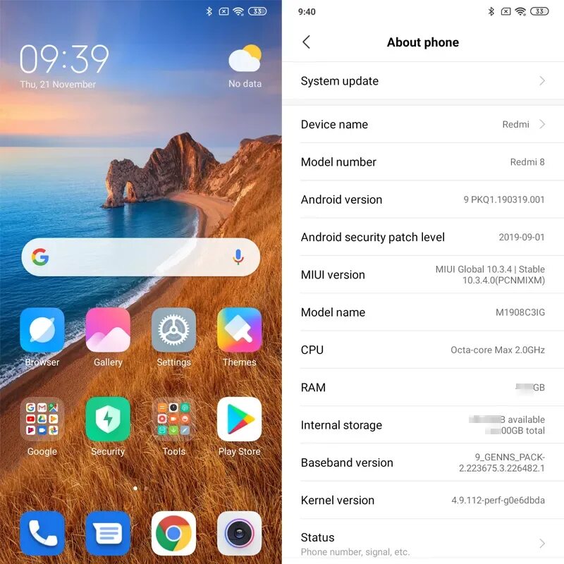 Версии глобальных прошивок xiaomi. Экран Сяоми редми 8. Redmi 8 32 ГБ. Redmi 7a процессор. Редми 8 про комплектация.