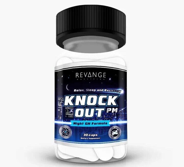 Knock out (Revenge Nutrition) 30 капсул. Knockout таблетки. Спортпит для сна. Спортивное питание препарат для сна.