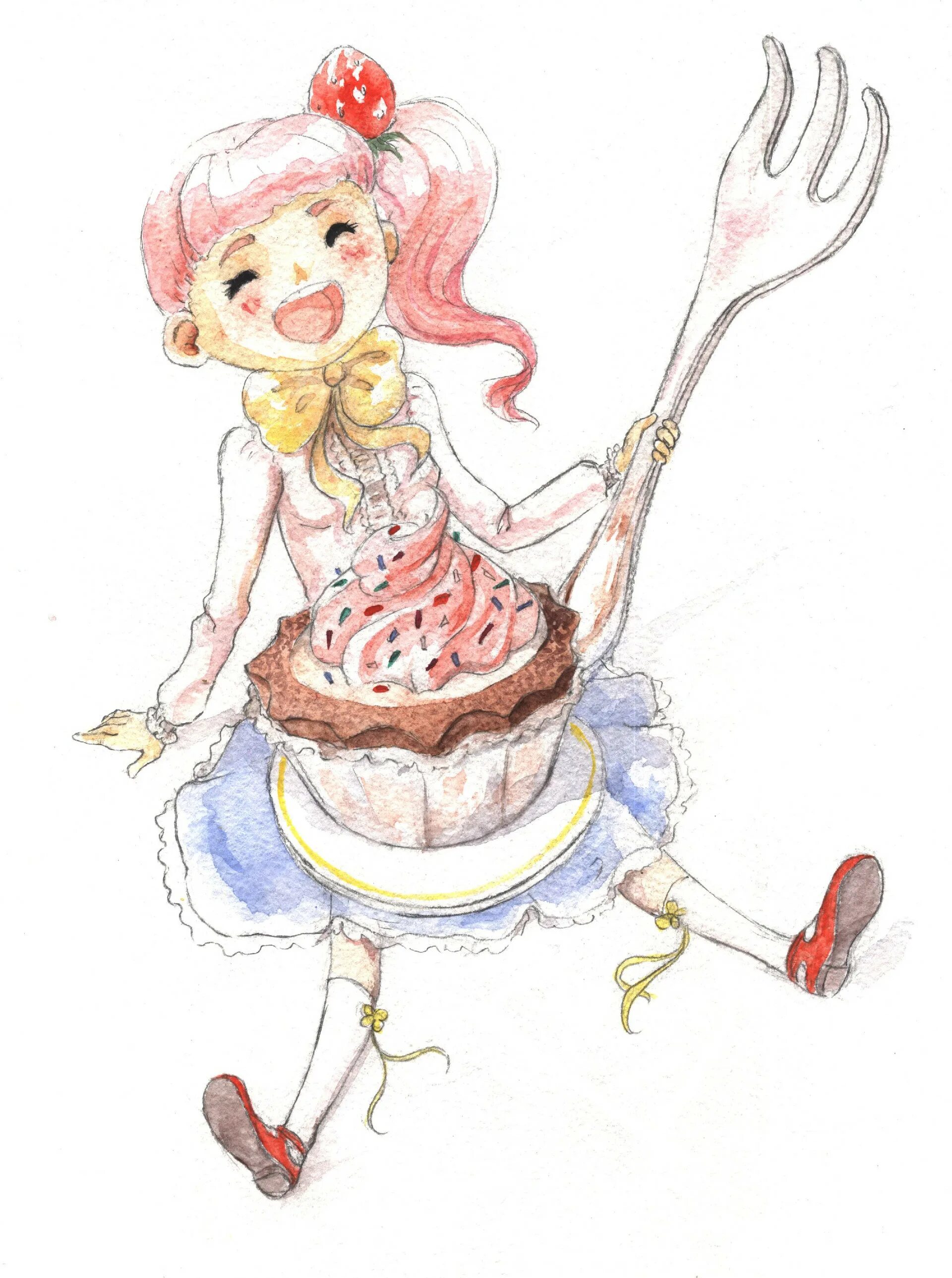 Королева сладостей персонаж. Фея с кексиком рисунок. Королева сладостей рисунки. Королева сладостей арт. Королева сладостей