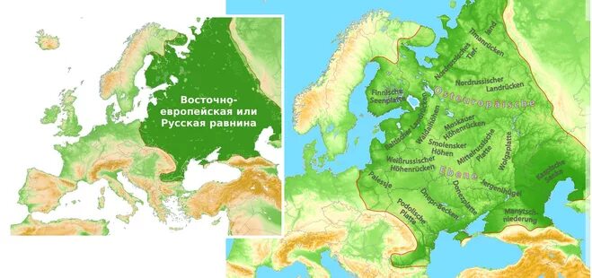 В каких странах находится восточно европейская равнина. Восточно-европейская равнина ката. Физическая карта России Восточно-европейская равнина.