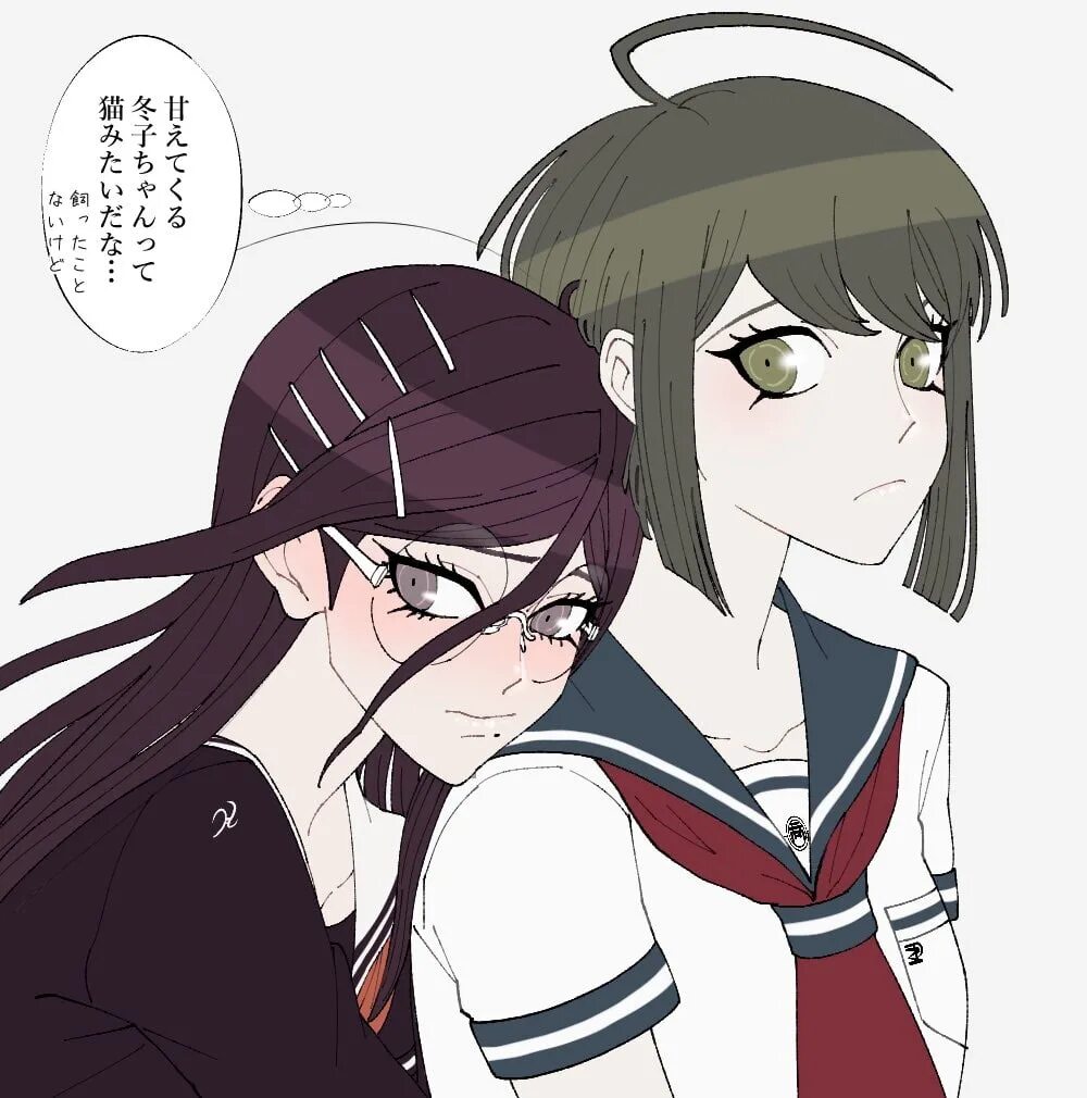 Another pairing. Komaru Touko. Токо Фукава и комару Наеги. Komaru x toko. Токо Фукава и комару Наэги.