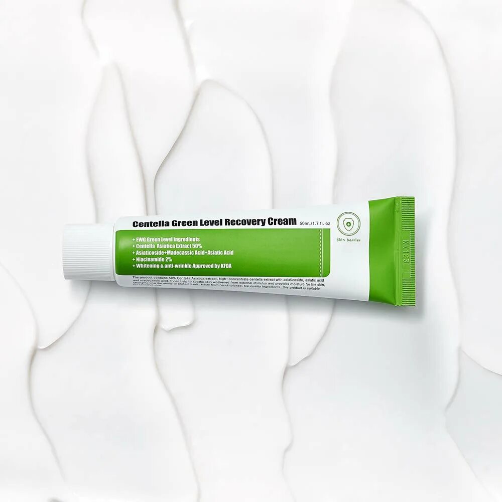 Крем для лица Purito Centella Green Level Recovery Cream, 50 мл. Успокаивающий крем для восстановления кожи с центеллой Purito. Centella Green Level Recovery Cream. Purito крем с центеллой Centella Green Level Recovery Cream, 50 мл.