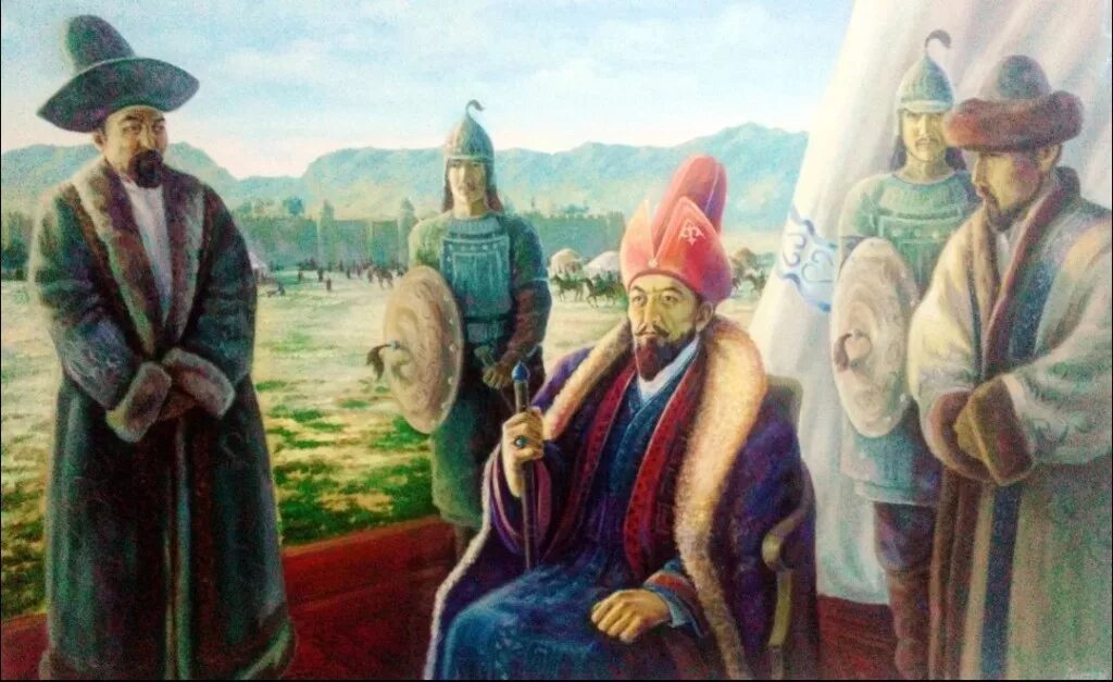 Казахские мудрецы. Ормон хан курултай. Қазақтың халық ауыз әдебиетінің гүлденген кезеңі. Айтыс. Казахский народ.