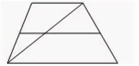 Основание трапеции равны 6 и 16. Основание трапеции равно 5 и 9 Найдите больший из отрезков на которые. Основания трапеции равны 5 и 9 Найдите больший из отрезков на которые. Найти больший отрезок на которую делит диагональ среднюю линию. Диагональ трапеции делит её среднюю линию на два отрезка.