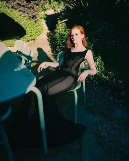 Madelaine Petsch Braless See Through Dress.