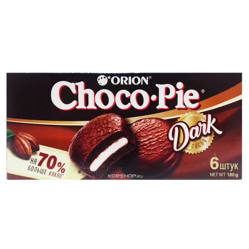 Чоко чоко отзывы. Печенье Чоко-Пай Орион дарк 360 г. Choco pie 180 гр. Orion Choco pie (180 г). Орион Чоко Пай 6 шт.