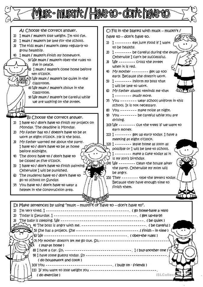 She doesn t english. Must have to упражнения Worksheets. Should dont have to must упражнения. Must have to should Worksheets. Have to don't have to Worksheets.