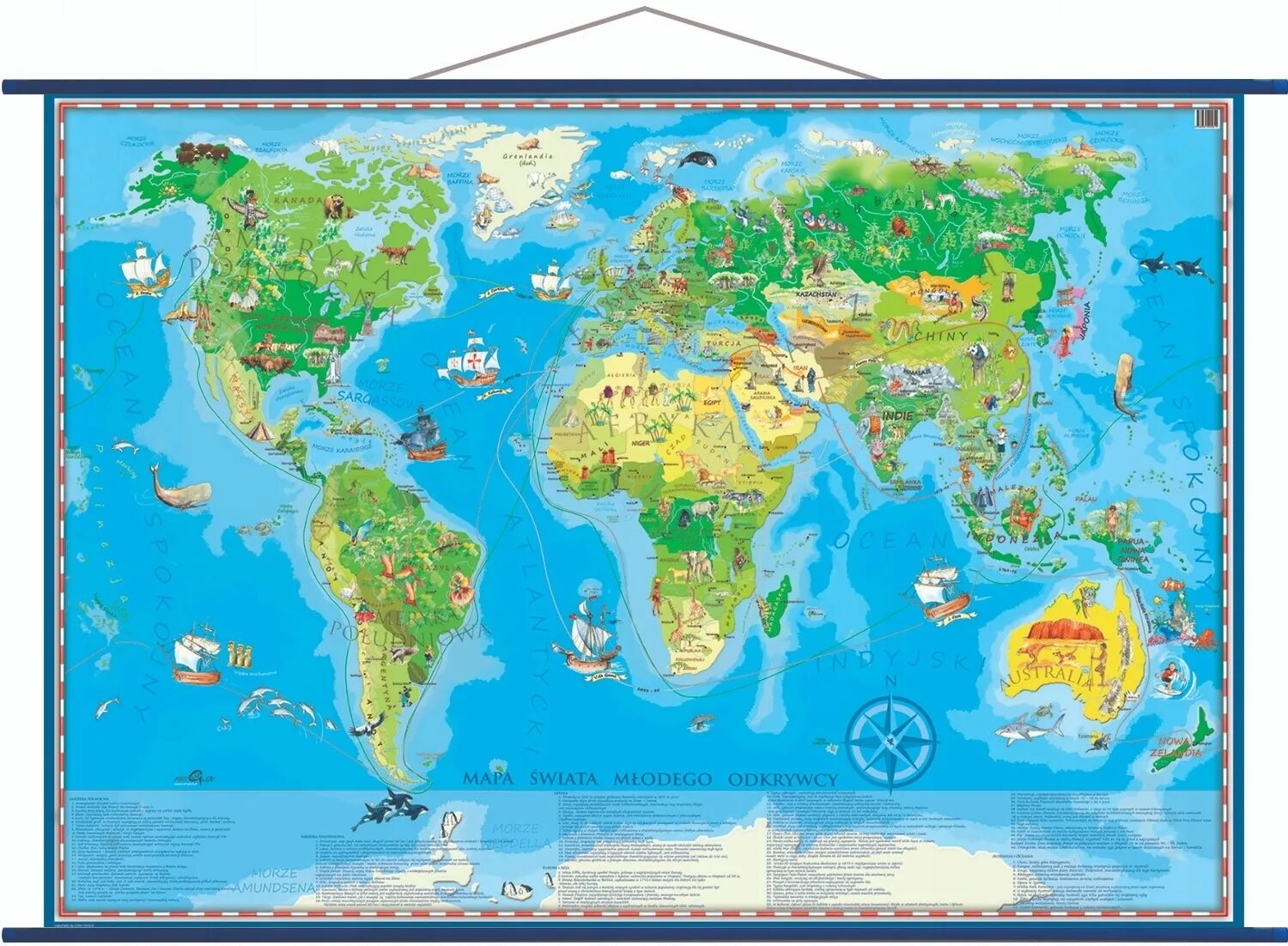 Географическая карта для детей. Как правильно показывать объекты на настенной карте