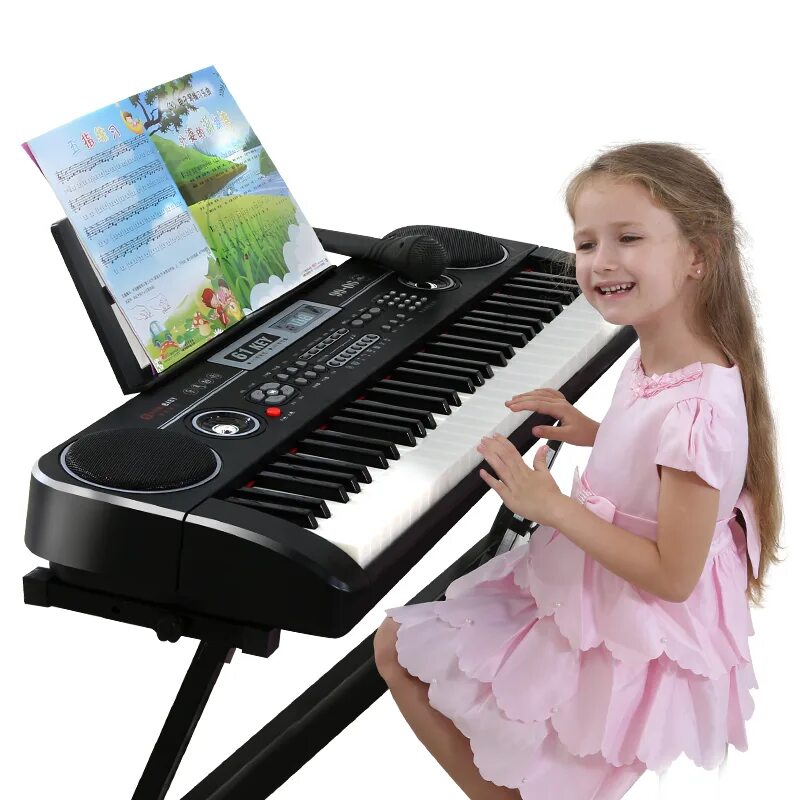 синтезатор для начинающих детей вместо пианино. синтезатор supra skb-611 (61 клавиши). синтезатор "doremi", 49 клавиш. пианино музыкальный инструмент. пианино для учебы.
