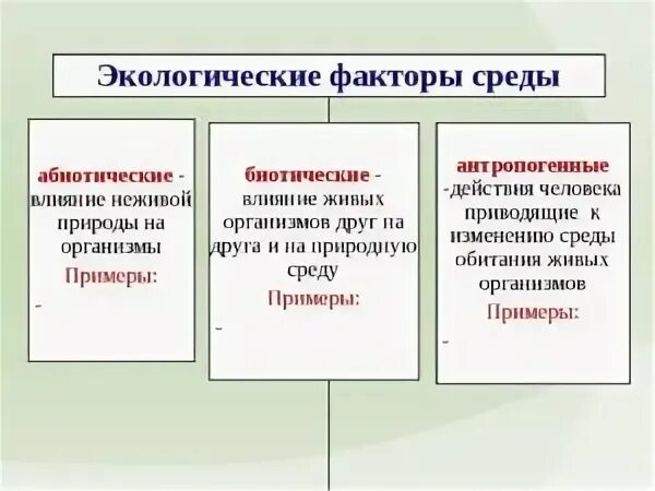 Что такое экологические факторы 5 класс. Экологические факторы абиотические биотические антропогенные. Факторы окружающей среды абиотические и биотические антропогенные. Факторы окружающей среды биотические и абиотические. Факторы среды абиотические биотические антропогенные.