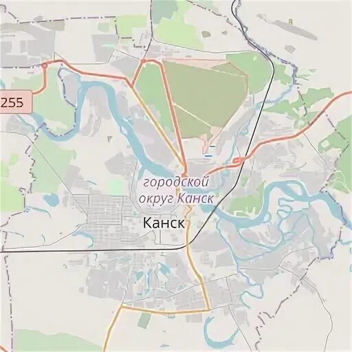 Канск на карте
