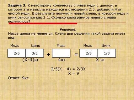 Задачи на сплавы
