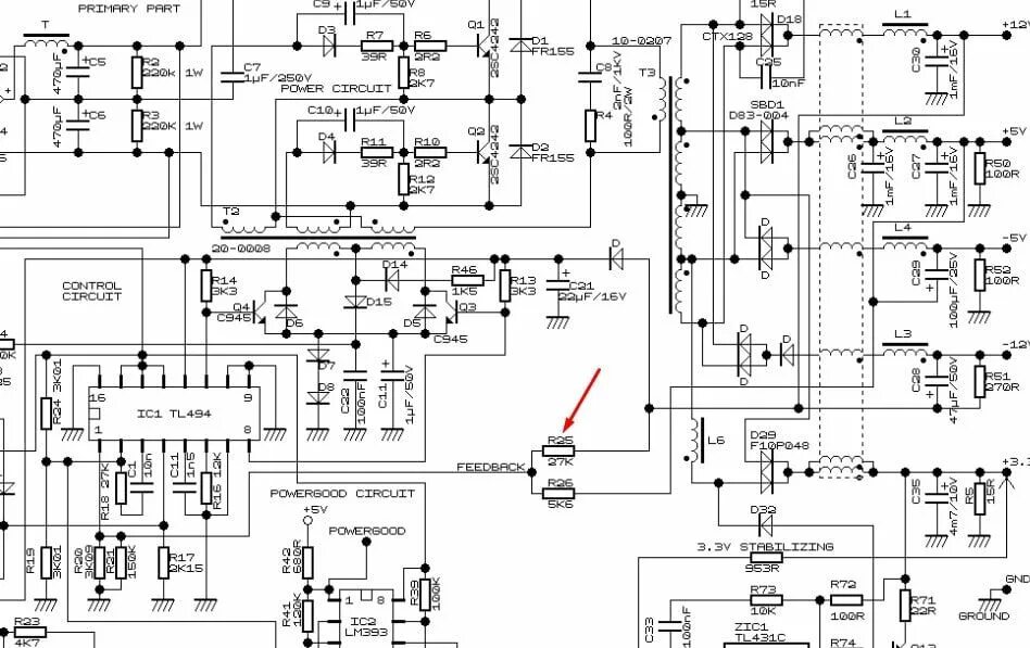 Схема блока питания на az7500ep e1 Устройство компьютерных блоков питания и методика их тестирования / Корпуса, БП