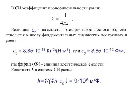 Электрический коэффициент k