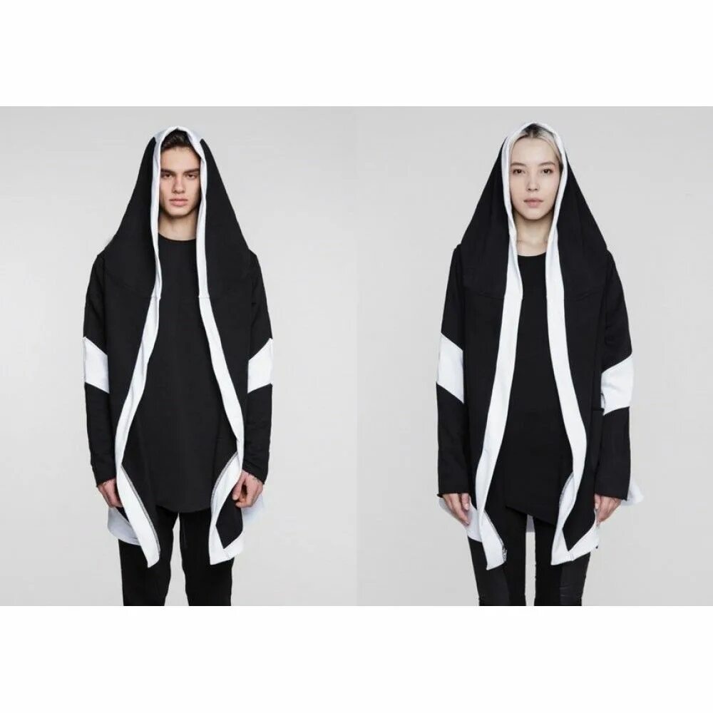 Белая мантия девушка. Белая мантия с капюшоном. Черно белая мантия. Bat norton мантия кочевняя. Мантия bat norton мужская.