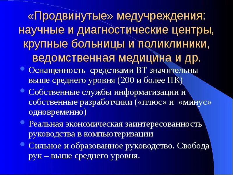 Продвижение медицинских учреждений. Продвижение медицинских учреждений