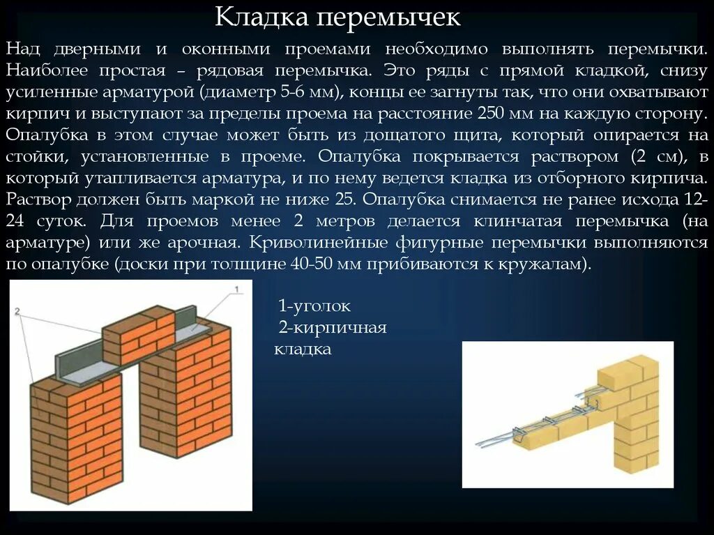 Что такое перемычка. Рядовая кирпичная перемычка. Кладка рядовой перемычки из кирпича. Перемычка для кирпичной кладки 250 мм толщина. Перемычка для кирпичной кладки толщиной 250.