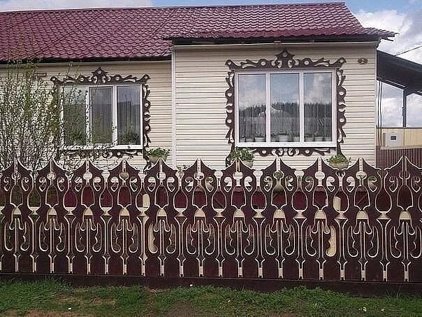 Купить Резной забор из дерева под ключ в Москве и области