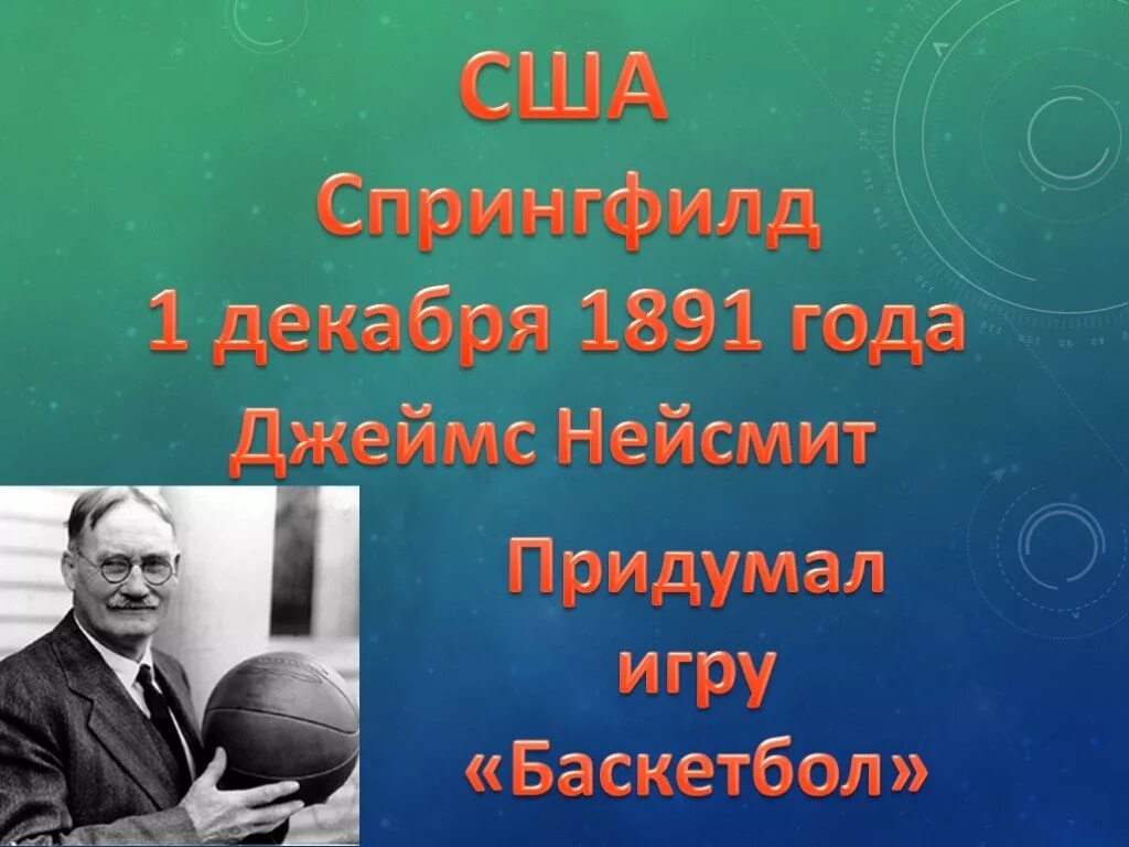 Кто придумал игру баскетбол. Создатель баскетбола. Кто изобрёл батскетбол. Игра придуманная нейсмит