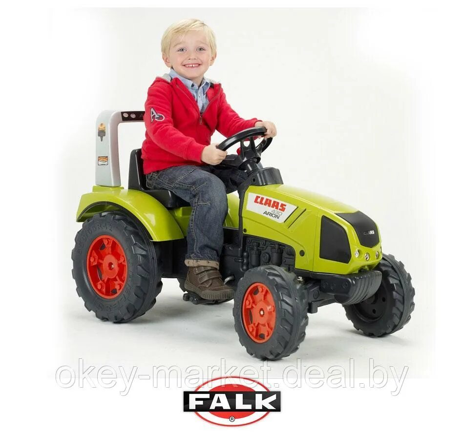 Детские трактора для детей. Трактор Falk. CLAAS трактор детский. CLAAS Arion 540 игрушка. Веломобиль Rolly Toys.