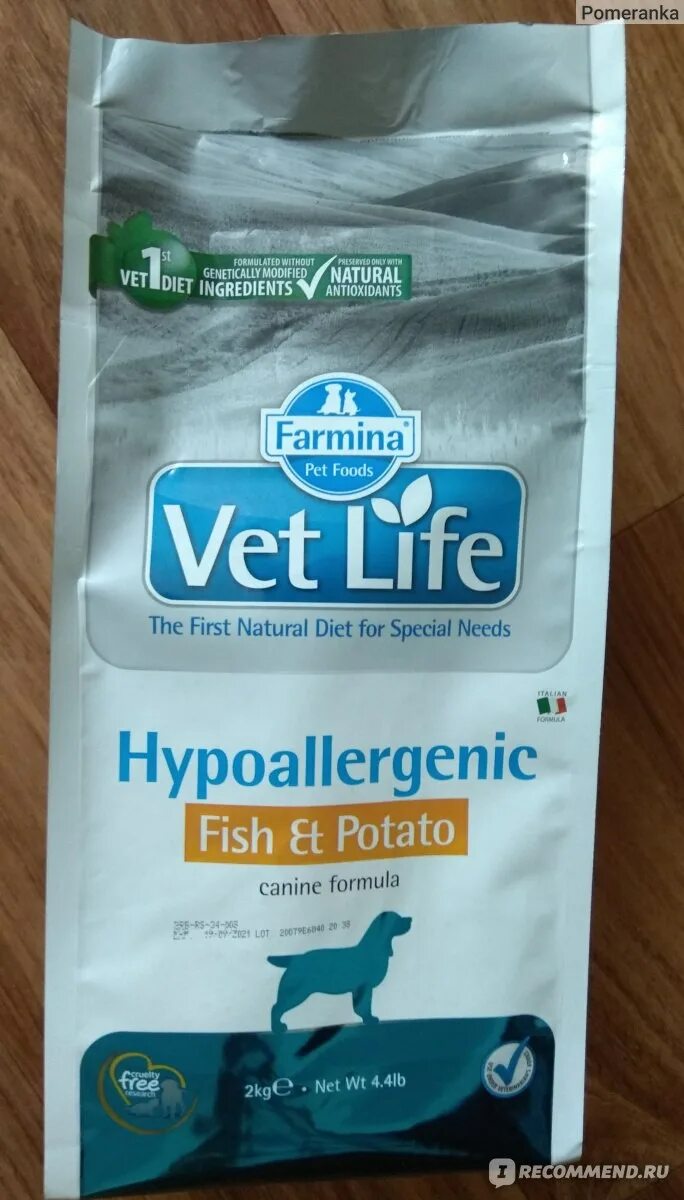 Vet life hypoallergenic для собак