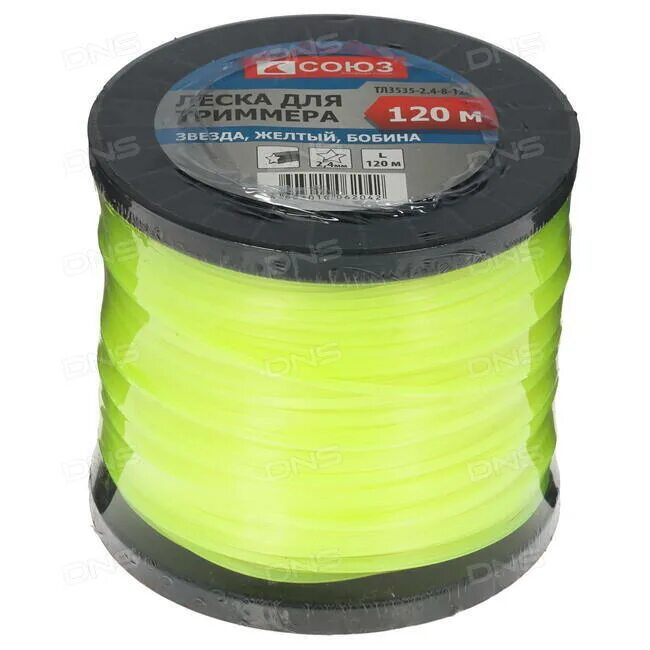 Леска для триммера союз тл3535-4. 4-4-100, d=2. Леска союз 2. Леска союз тл3535-2. 15.