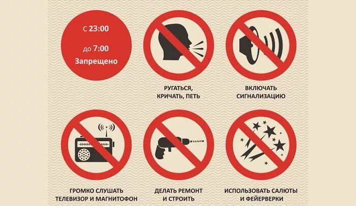 Шуметь в доме запрещено законом. Соблюдайте тишину в многоквартирном доме. Запрещено шуметь после 23.00. Табличка "соблюдайте тишину".