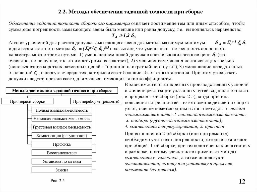 Методы достижения точности при сборке. Способы обеспечения заданной точности. Методы обеспечения точности сборки. Метод достижения точности сборки.