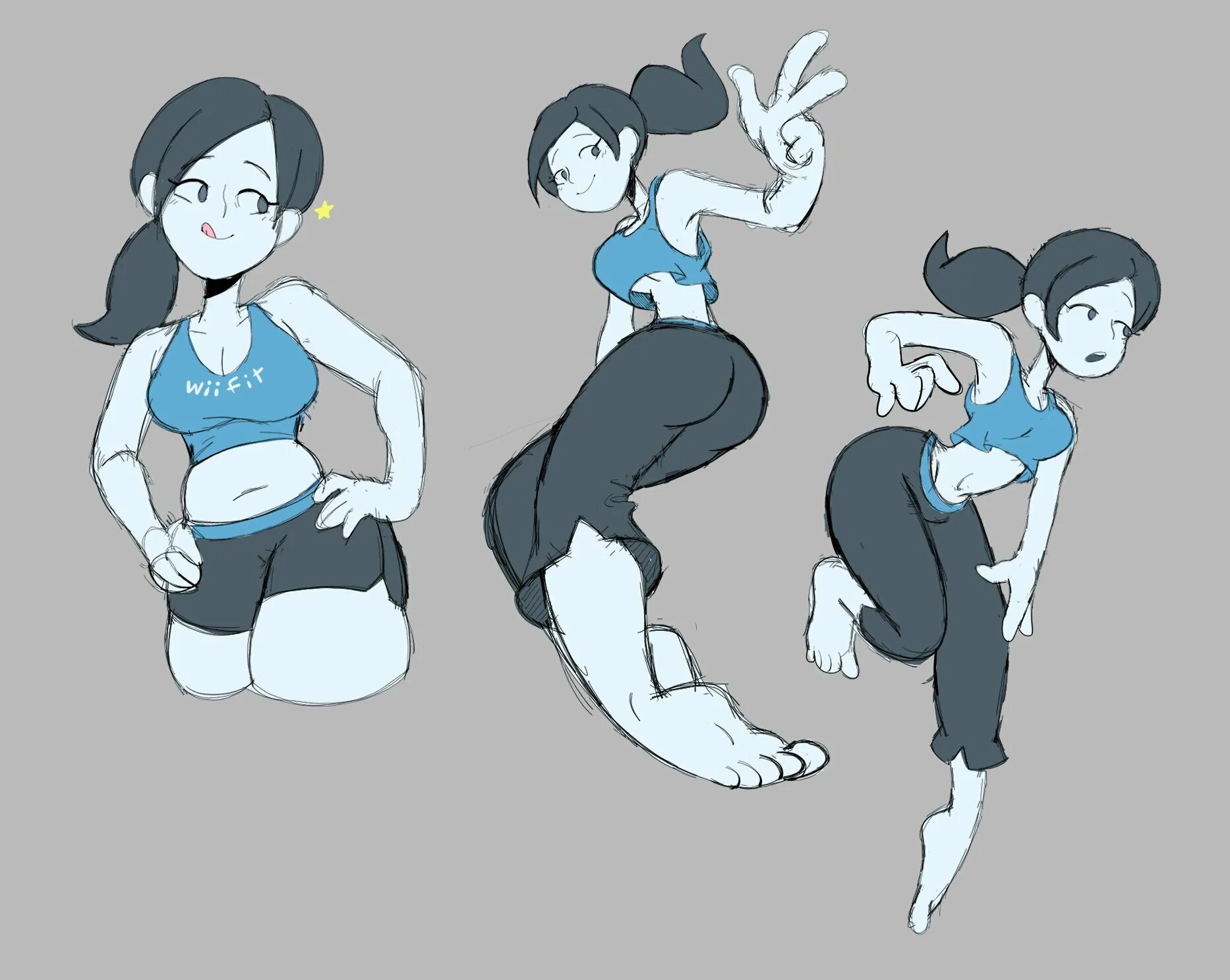 Wii Fit Trainer 34 giant. Wii Fit belly. Wii Fit Trainer 34 giant Vore. Wii Fit Trainer belly.