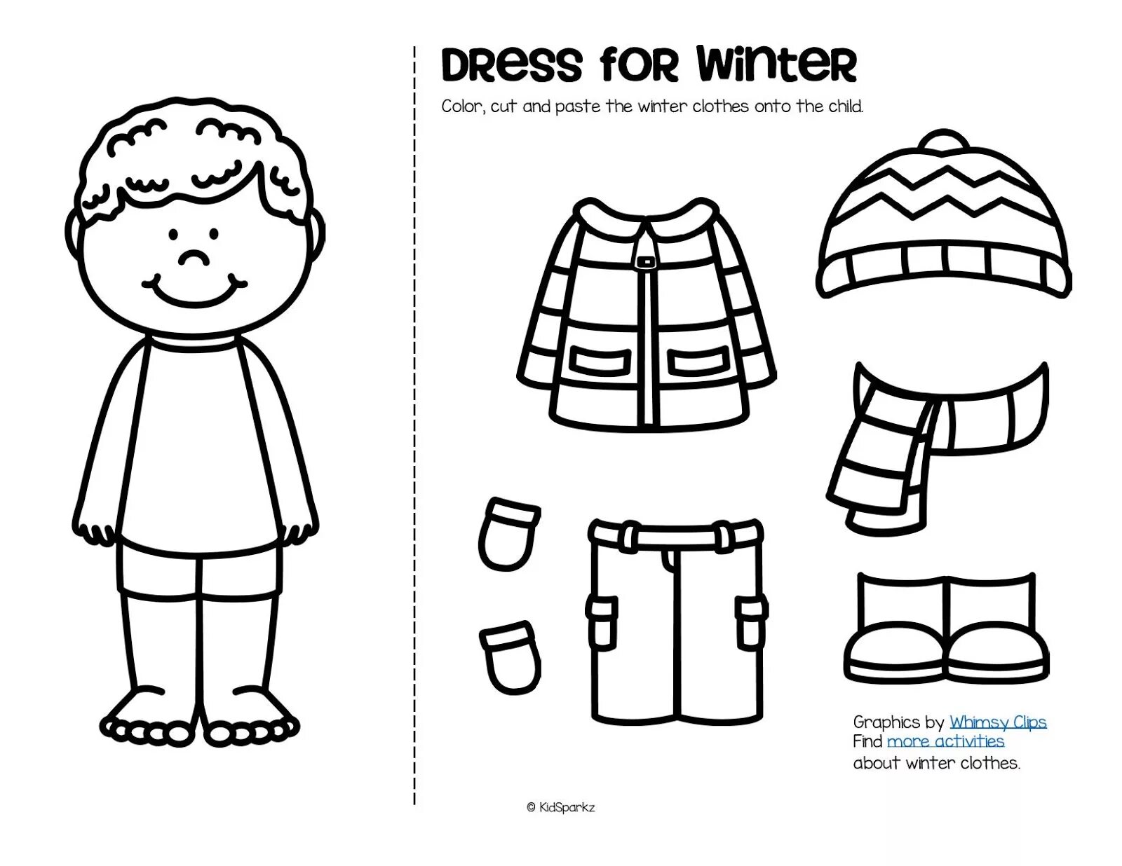 Clothes worksheets for kids. Clothes Worksheets раскраска. Clothes for Kids раскраска. Winter clothes Worksheets. Clothes Worksheets Cut and paste.