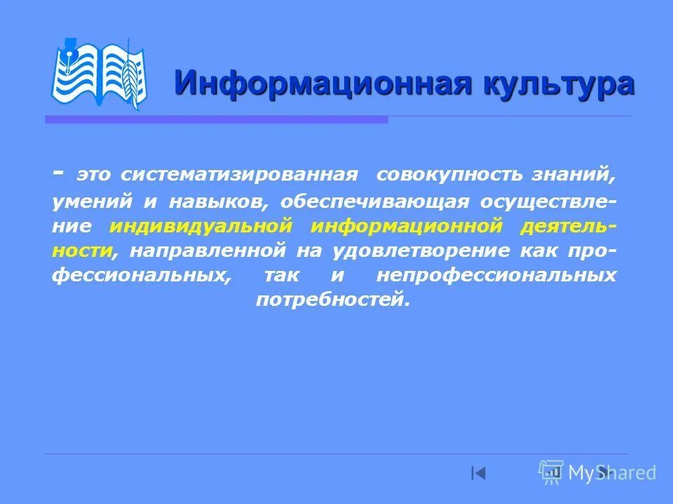 Типы информационных культур