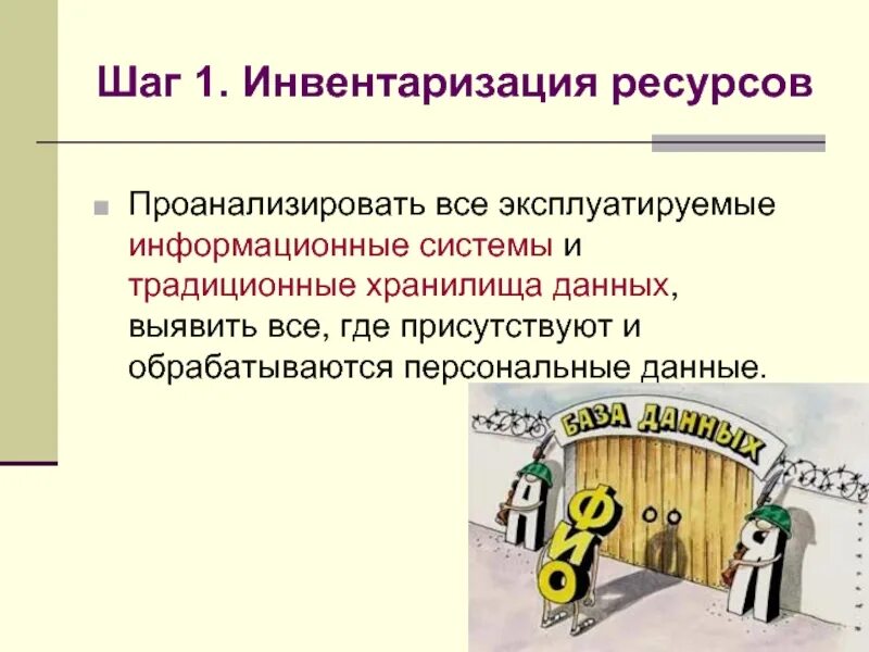 Инвентаризация ресурсов