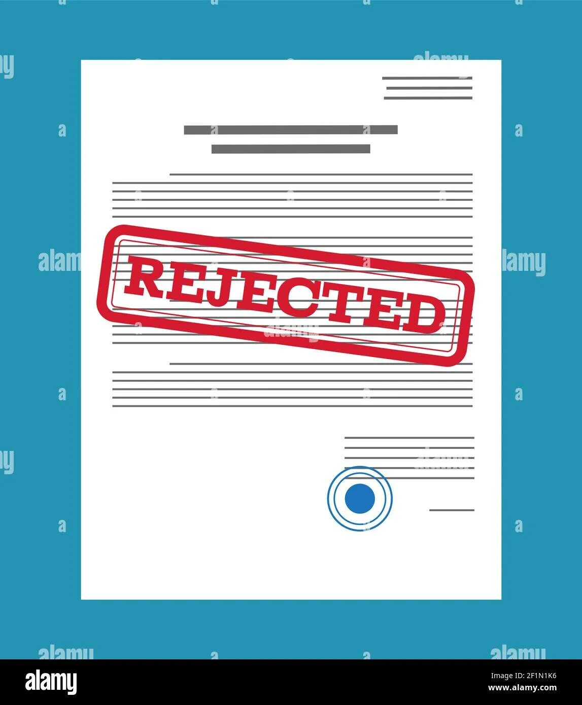 Object reject. Rejected document. rejected paper. papers reject. document with red shtam.