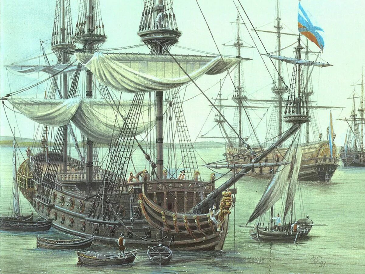 Флот петра 1 корабли. Корабль Слава Екатерины 1783. Корабли Петра Петра 1. Корабль гото Предестинация при Петре 1.