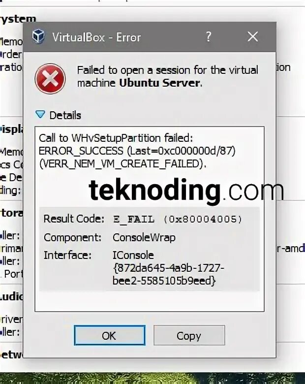 Virtualbox код ошибки e fail. VIRTUALBOX Error. E fail 0x80004005 VIRTUALBOX Windows 10. Failed open to session for the Virtual Machine. Minikube tunnel Virtual Box: no Errors Router: Error adding Route.