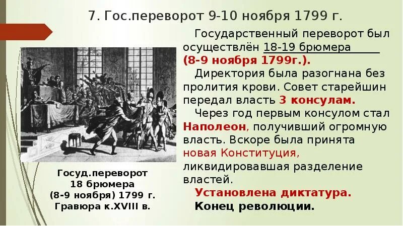Давайте в переворот. 1799 г. − государственный переворот наполеона бонапарта 18–19 брюмера. государственный переворот 18 брюмера 1799 года. государственный переворот наполеона бонапарта 19 брюмера. государственные переворот 9-10 ноября 18-19 брюмера.