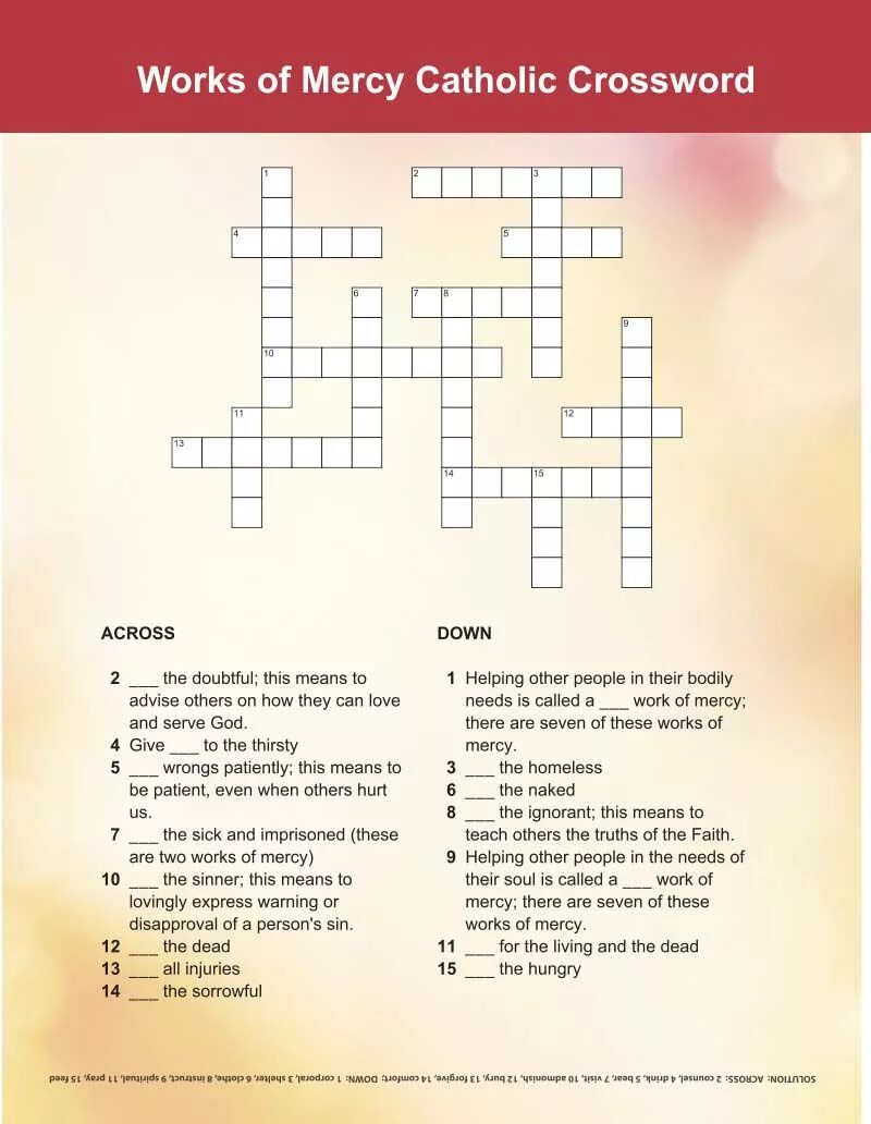 Work crossword