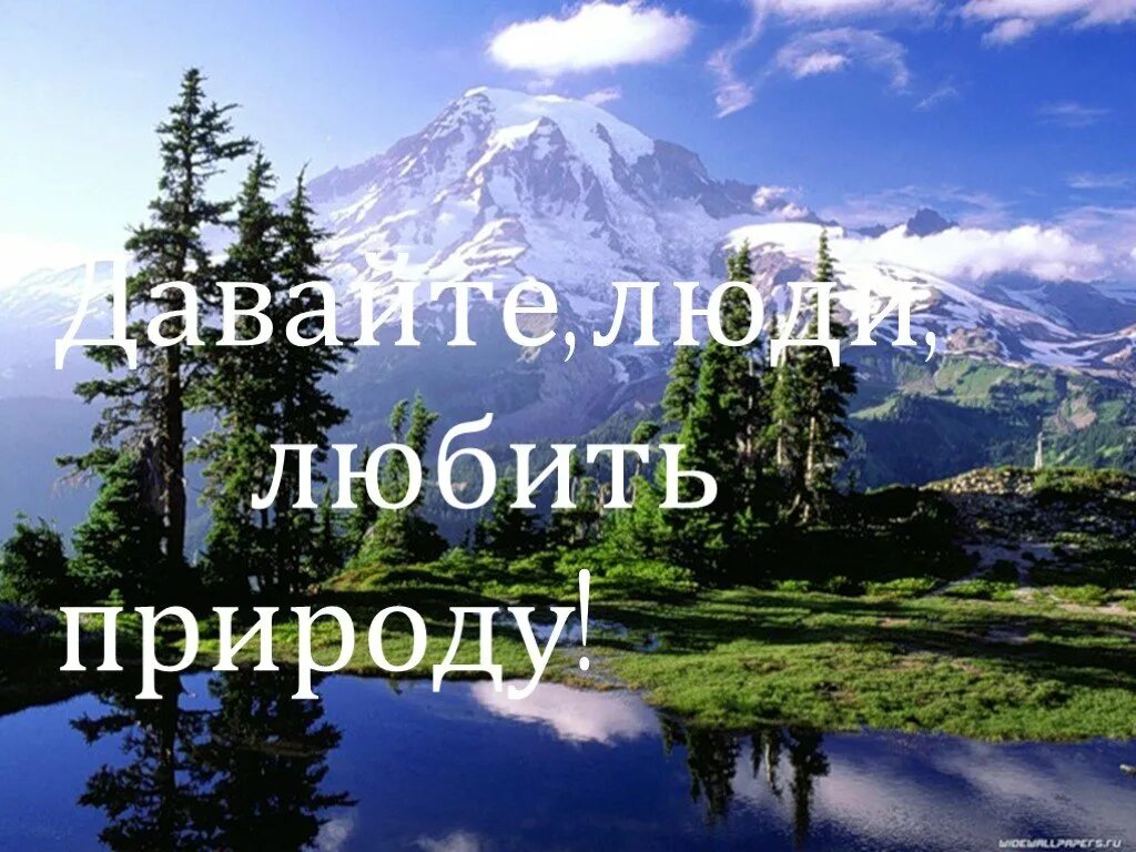 Нужно любить природу. Любите природу. Я люблю природу. Надпись природа.